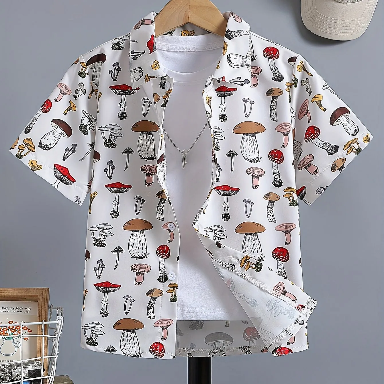 Boy's Gamepad Pattern Trendy Shirt - Image 4