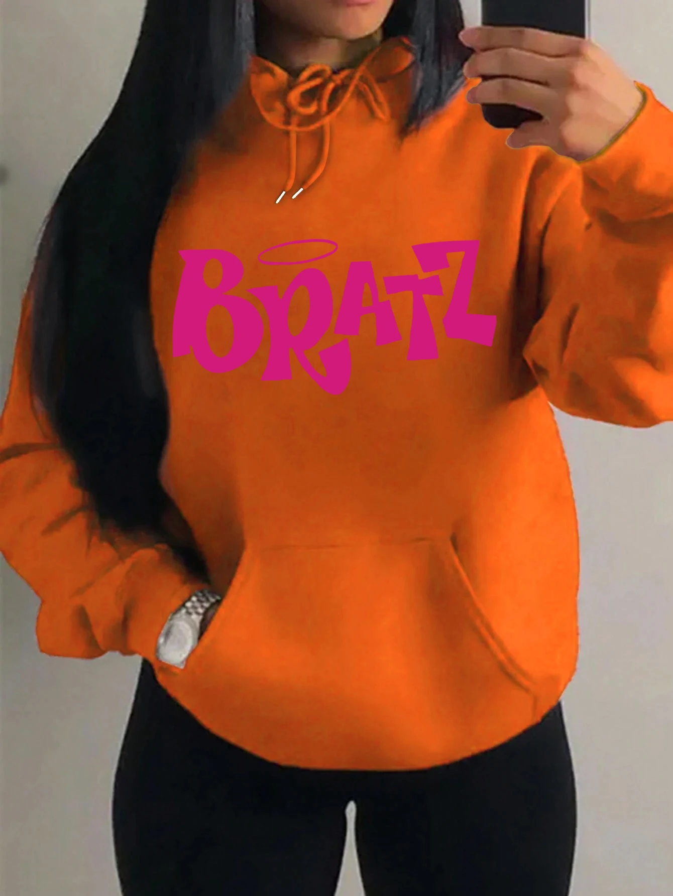 Y2K Bratz Letter New Prints Women Hoody Creativity Pocket Streetwear Casual Multicolor Clothes Autumn Hip Hop Tops For Female - Image 10